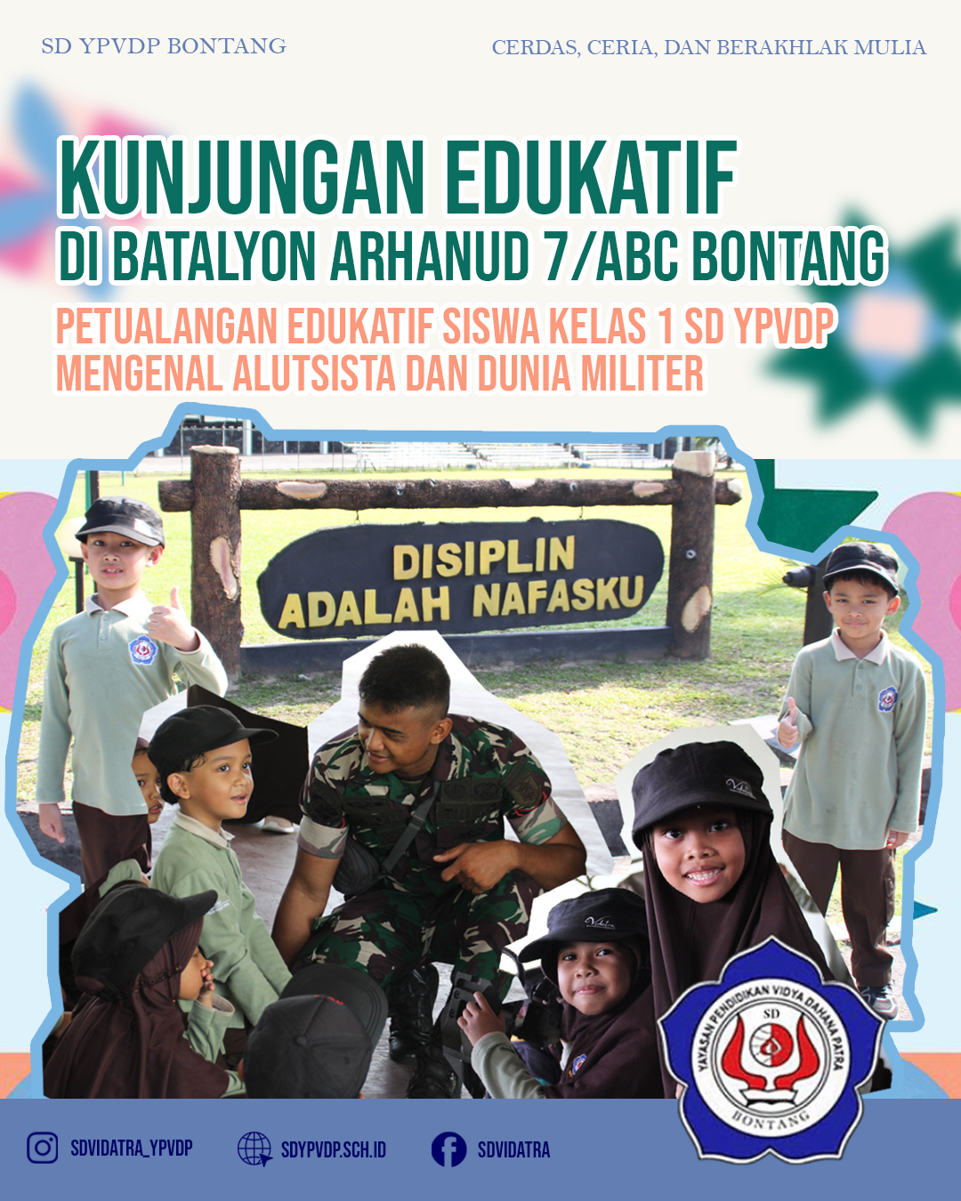 Kunjungan Edukatif di Batalyon Arhanud 7/ABC Bontang